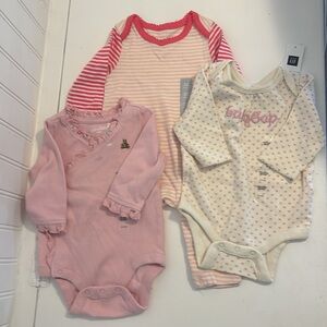 Baby Gap lot. 3 items in pink. 0-3 months